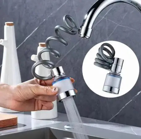 Kitchen Faucet Extender with Filter Flexible Hose Big Boost Universal Bath Tap